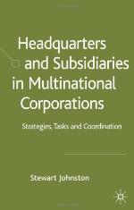 Headquarters and Subsidiaries in Multinational Corporations