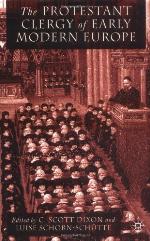 The Protestant Clergy of Early Modern Europe