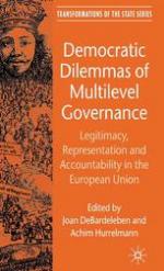 Democratic dilemmas of multilevel governance : Legitimacy, representation and accountability in the European Union