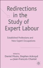 Redirections in the study of expert labour : established professions and new expert occupations