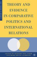 Theory and evidence in comparative politics and international relations
