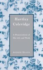 Hartley Coleridge A reassessment of his life and work