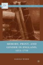 Memory, print, and gender in England, 1653-1759