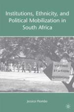 Institutions, Ethnicity, and Political Mobilization in South Africa.