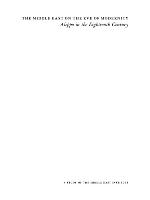 The Middle East on the Eve of Modernity