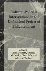 Cultural-Political Interventions in the Unfinished Project of Enlightenment