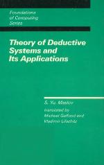 Theory of Deductive Systems and Its Applications