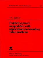 Explicit A Priori Inequalities With Applications To Boundary Value Problems