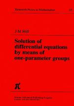 Solution Of Differential Equations By Means Of One Parameter Groups