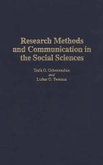 Research Methods and Communication in the Social Sciences