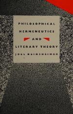 Philosophical Hermeneutics and Literary Theory