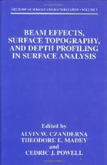 Beam Effects, Surface Topography, and Depth Profiling in Surface Analysis