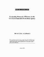 Evaluating Research Efficiency in the U.S. Environmental Protection Agency