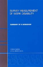 Survey measurement of work disability : summary of a workshop