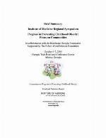 Progress in Preventing Childhood Obesity