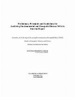 Preliminary Principles and Guidelines for Archiving Environmental and Geospatial Data at Noaa