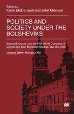 Politics And Society Under The Bolsheviks