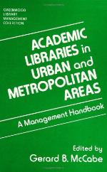 Academic Libraries in Urban and Metropolitan Areas