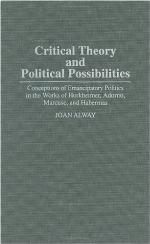 Critical Theory and Political Possibilities
