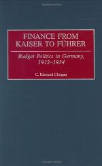 Finance from Kaiser to Führer