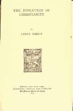 Evolution of Christianity