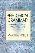 Rhetorical Grammar