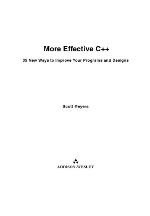 More Effective C++