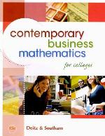 Contemporary Business Mathematics for Colleges (with CD-ROM)