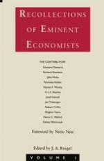 Recollections of eminent economists. Vol. 1