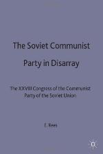 The Soviet Communist Party in Disarray