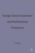 Foreign Direct Investment and Multinational Enterprises