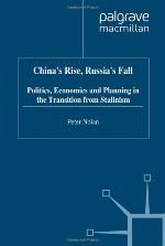 China's rise, Russia's fall : politics, economics and planning in the transition from Stalinism