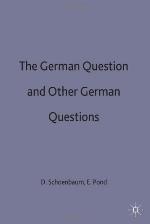 The German Question and Other German Questions