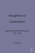 Recognition Of Governments