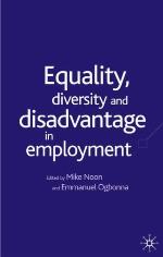 Equality, Diversity And Disadvantage In Employment