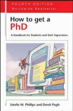 How to Get a PhD
