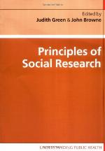 Principles of Social Research