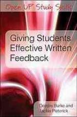 Giving Students Effective Written Feedback