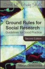 Ground rules for social research : guidelines for good practice