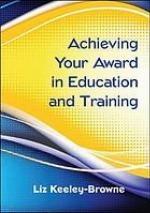 Achieving your award in education and training