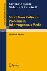 Short Wave Radiation Problems In Inhomogeneous Media