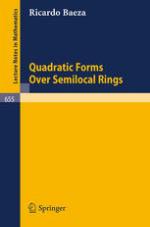 Quadratic Forms Over Semilocal Rings