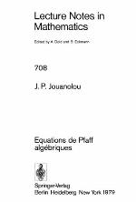 Equations De Pfaff Algébriques