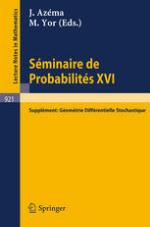 Séminaire de probabilités XVI. Suppl. Géometrie différentielle stochastique.