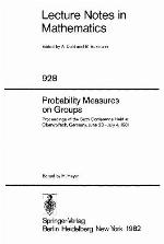 Probability Measures on Groups, Oberwolfach 8