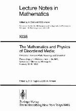 The Mathematics and Physics of Disordered Media
