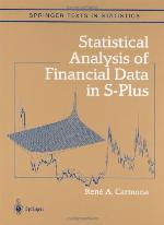 Statistical Analysis of Financial Data in S-Plus