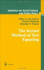 The Kernel Method of Test Equating