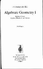 Algebraic Geometry I