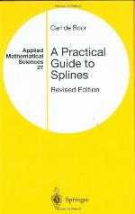 A Practical Guide to Splines